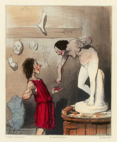 Pygmalion av Honoré Daumier