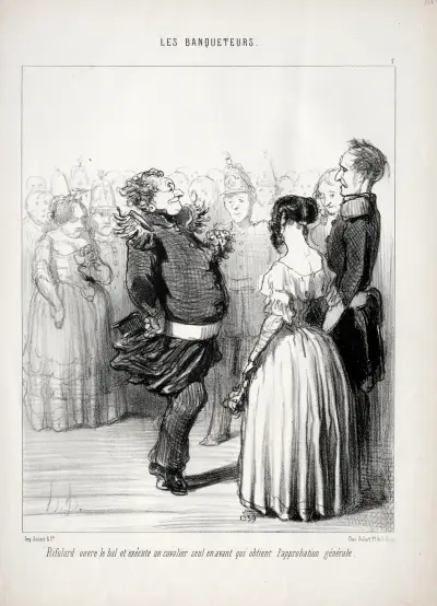 Rifolard opens the ball… av Honoré Daumier
