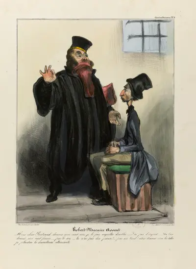 Robert Macaire avocat av Honoré Daumier