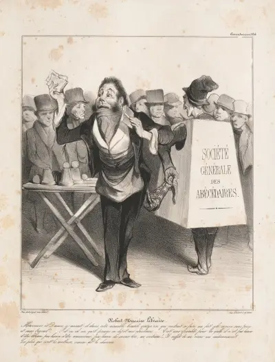 Robert Macaire bokhandlare av Honoré Daumier