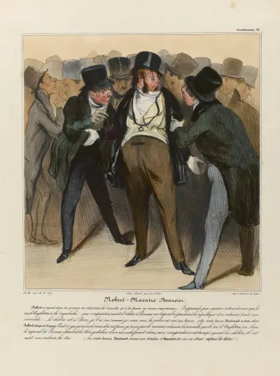 Robert Macaire boursier von Honoré Daumier