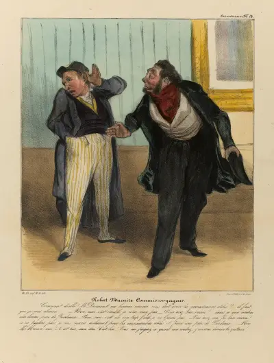 Robert Macaire commis-voyageur av Honoré Daumier