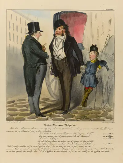 Robert Macaire négociant av Honoré Daumier