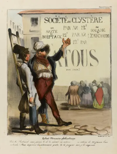 Robert Macaire philantrope von Honoré Daumier