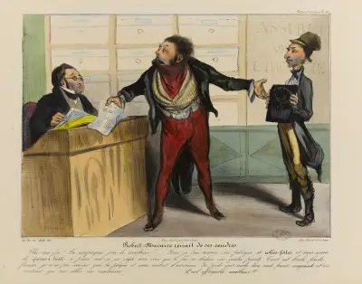 Robert Macaire renaît de ses cendres von Honoré Daumier