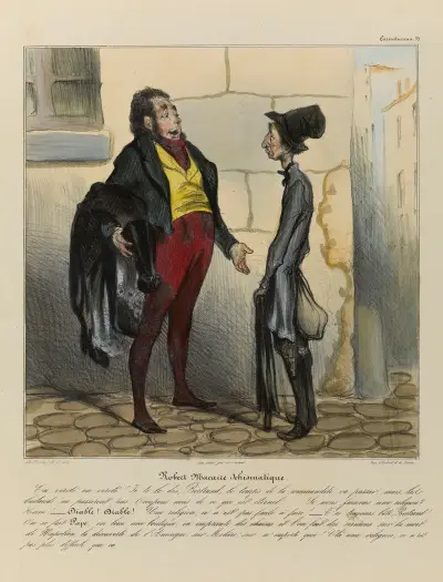 Robert Macaire schismatique von Honoré Daumier