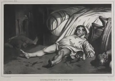 Rue Transnonain, April 15, 1834 av Honoré Daumier