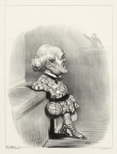 Ung sarran av Honoré Daumier