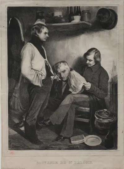 Souvenir från fängelset Sainte-Pélagie av Honoré Daumier
