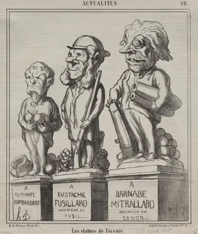 Framtidens statyer av Honoré Daumier