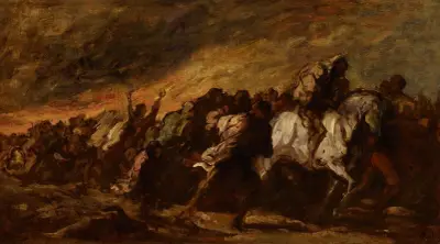 The Fugitives, Honoré Daumier