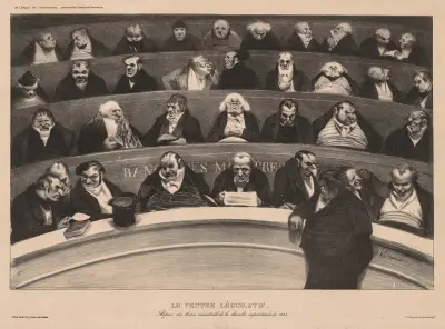 The Legislative Belly von Honoré Daumier