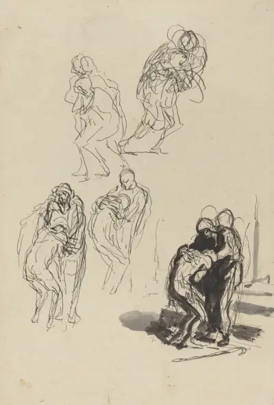 The Prodigal Son III von Honoré Daumier