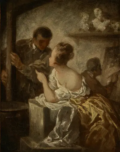 The Studio av Honoré Daumier