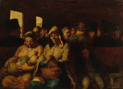 The Third-Class Carriage von Honoré Daumier