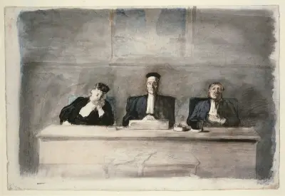 The Three Judges von Honoré Daumier