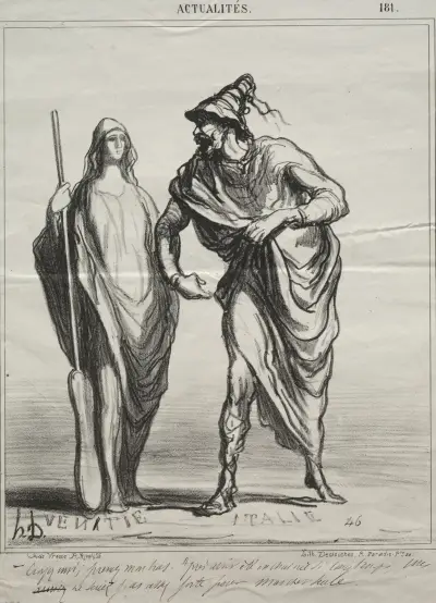 Lita på mig! Ta min arm… av Honoré Daumier