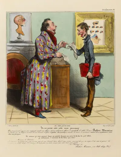 Tu vas porter cette note aux journaux von Honoré Daumier