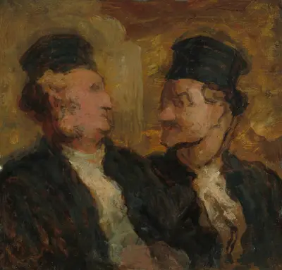 Two Lawyers von Honoré Daumier