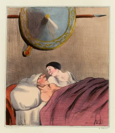 Ulysse et Pénélope von Honoré Daumier