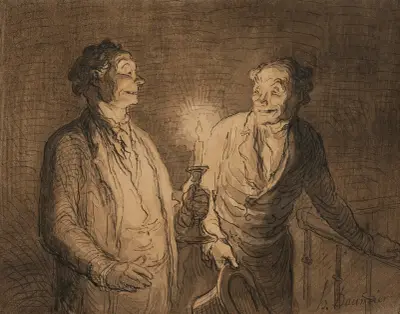 Un dernier mot (Le Bonsoir), Honoré Daumier
