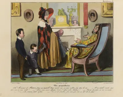 Un propriétaire von Honoré Daumier
