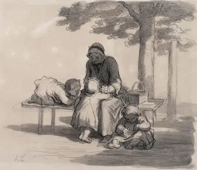 Une grand’maman von Honoré Daumier