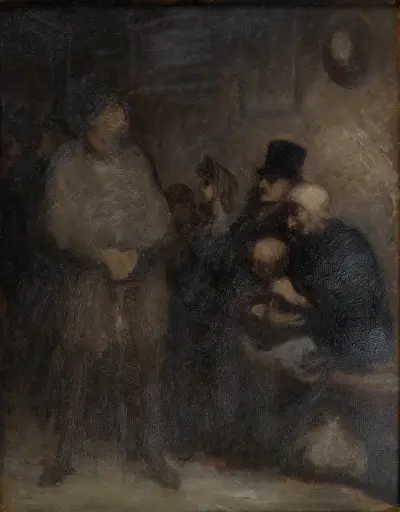 Ett väntrum av Honoré Daumier
