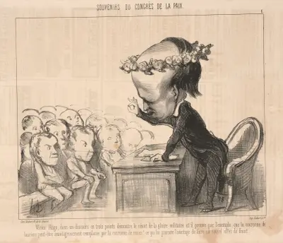 Victor Hugo, in a speech in three points . . . Front end av Honoré Daumier