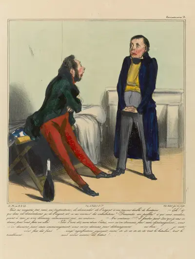 Vous ne rougissez pas, vous, un propriétaire, de demander de l’argent à un pauvre diable de locataire von Honoré Daumier