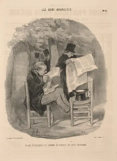 What the bourgeois agreed to call a little distraction av Honoré Daumier