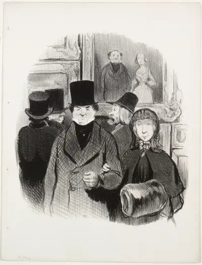 När ens porträtt ställs ut på salongen av Honoré Daumier