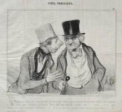 Yes, Sir, your respectable air encourages me… von Honoré Daumier