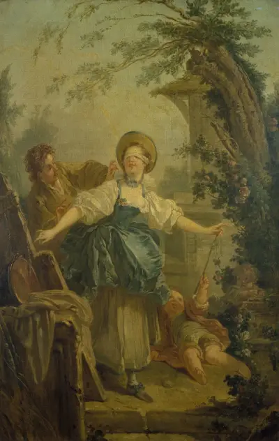 Le colin-maillard av Jean-Honoré Fragonard
