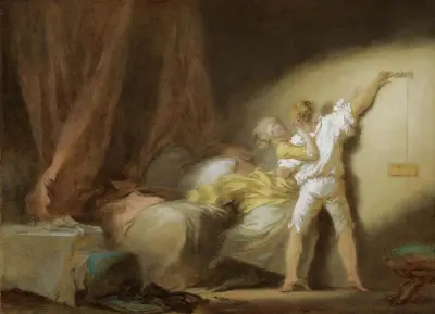 Le Verrou (The Bolt), 1770 av Jean-Honoré Fragonard