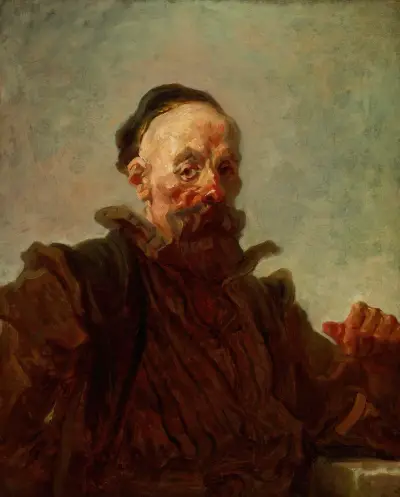 Portrait of a Man in Costume av Jean-Honoré Fragonard