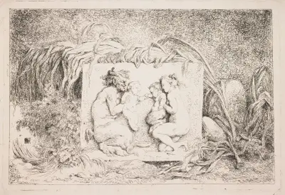 The Family of the Satyr av Jean-Honoré Fragonard