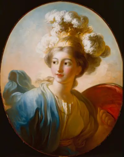 The Goddess Minerva av Jean-Honoré Fragonard