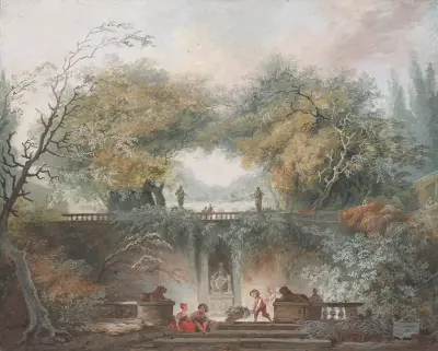 The Little Park, 1765 av Jean-Honoré Fragonard