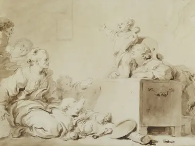 The Little Preacher av Jean-Honoré Fragonard