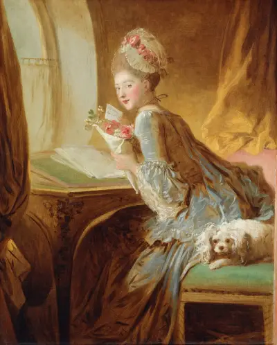 The Love Letter – nr 2 av Jean-Honoré Fragonard