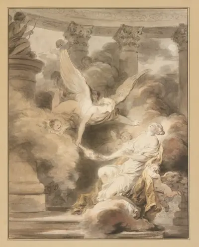 The Sacrifice of the Rose, 1780 av Jean-Honoré Fragonard