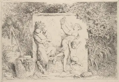 The Satyr’s Dance av Jean-Honoré Fragonard