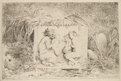 The Satyr’s Family av Jean-Honoré Fragonard
