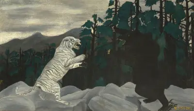 The Blue Tiger av Horace Pippin
