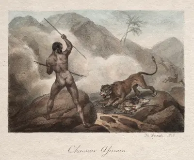 African Hunter, 1818 – nr 2 av Horace Vernet