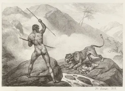 African Hunter (Chasseur Africain), 1818 – nr 1 av Horace Vernet