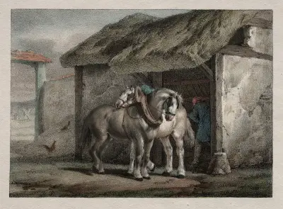 Farm Horse av Horace Vernet