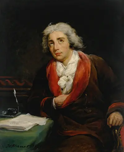 Porträtt av poeten André Chénier (1762–1794) av Horace Vernet