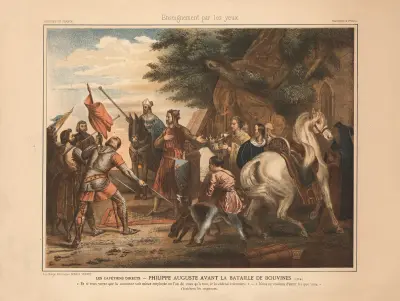 The Direct Capetians – Philip Augustus before the Battle of Bouvines av Horace Vernet
